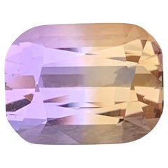 5.15 Karat Natürlicher facettierter Ametrin Cushion Shape Edelstein