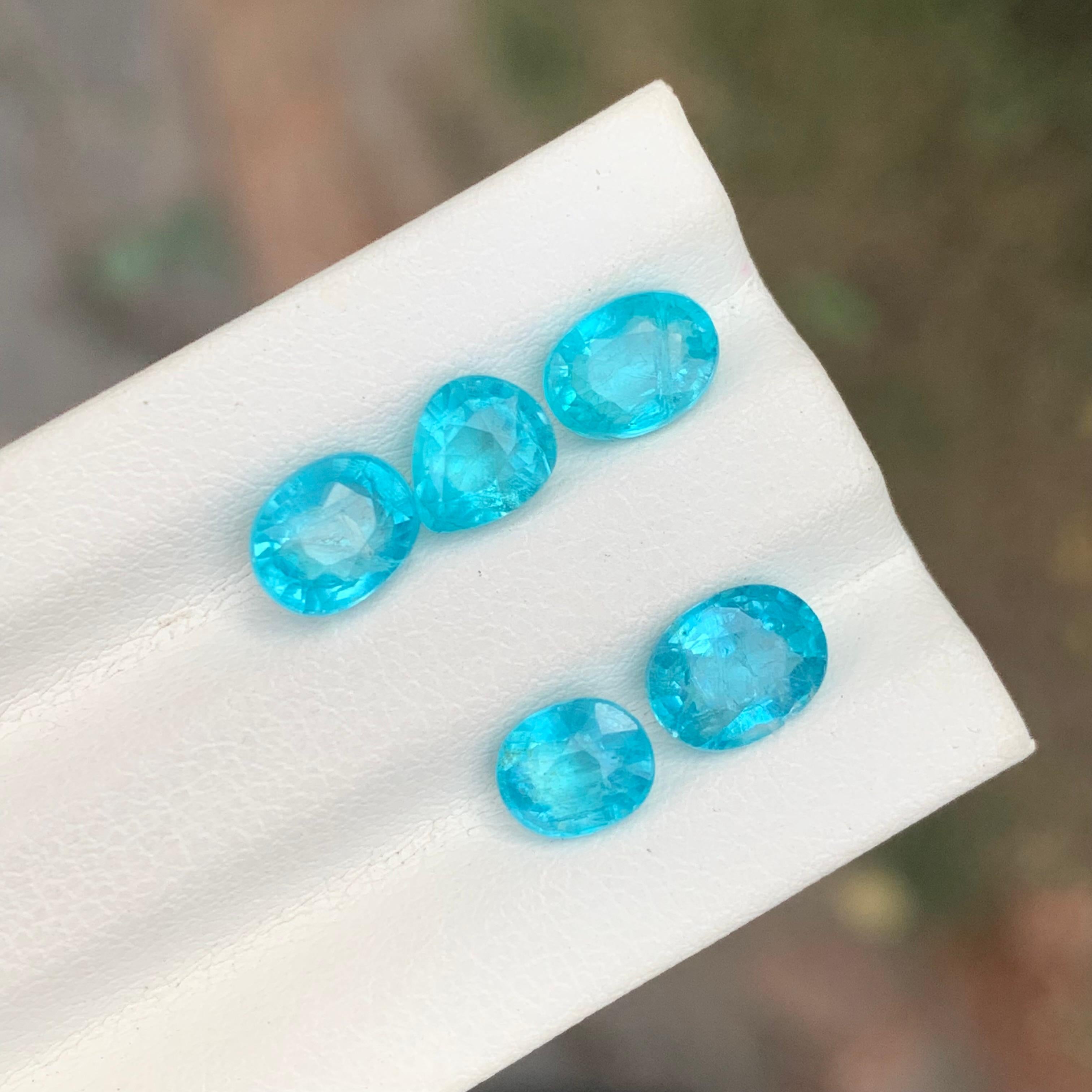 Lotto di apatite naturale sfusa da 5.15 carati per la creazione di gioielli in vendita 1