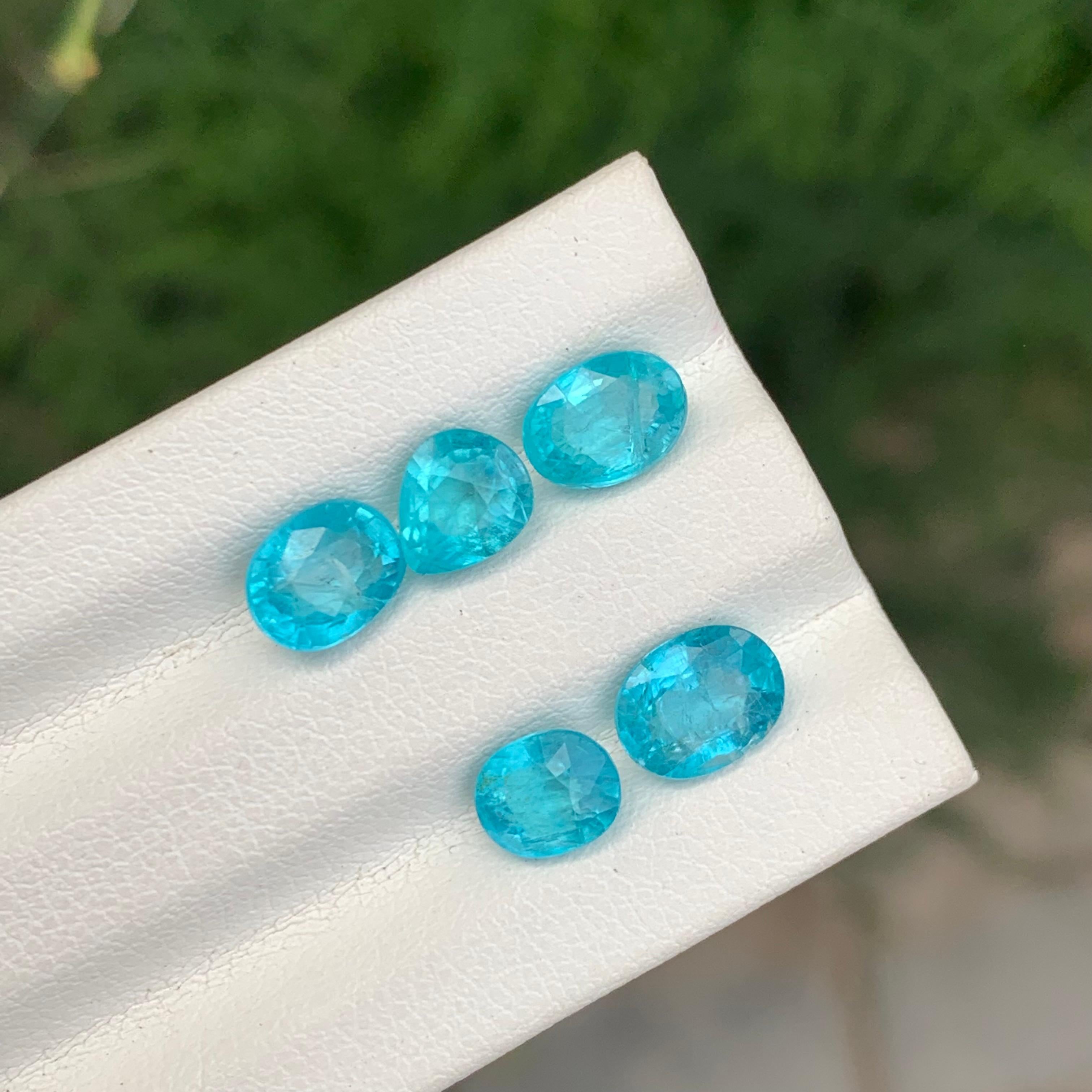 Lotto di apatite naturale sfusa da 5.15 carati per la creazione di gioielli in vendita 2