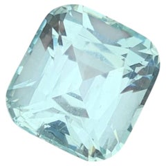 5.15 Carat Natural Loose Aquamarine Cushion Cut Gemstone