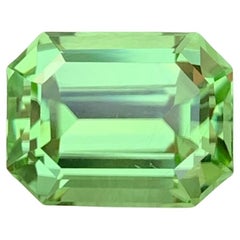 5,15 quilates peridoto verde perla natural suelto en forma de esmeralda Gema