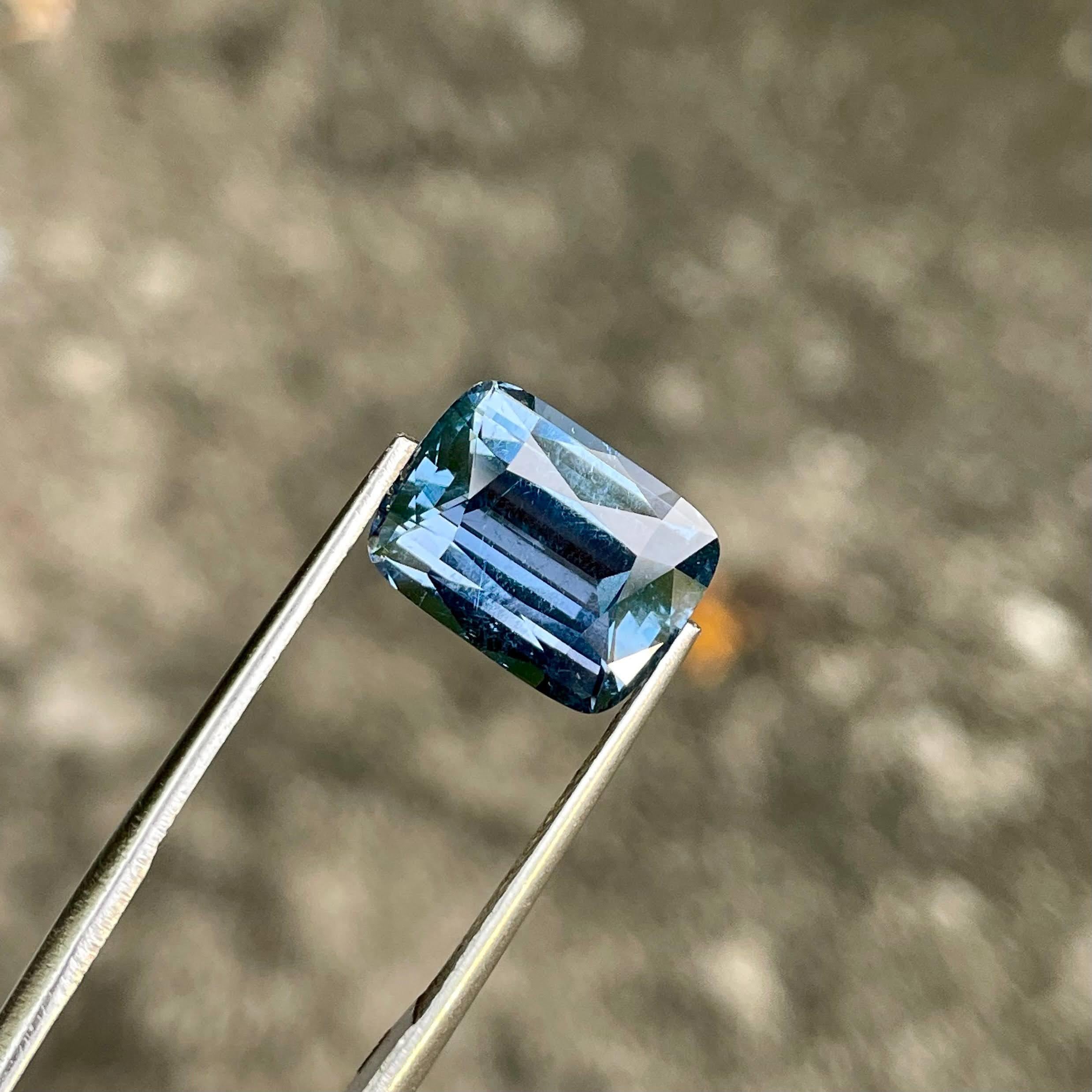 5,15 quilates Piedra espinela azul grisácea talla cojín Piedra preciosa natural de Tanzania Corte cojín en venta