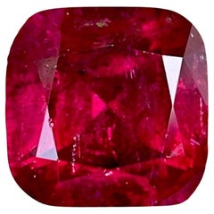 5,15 quilates Piedra turmalina rubelita talla cojín Piedra preciosa afgana