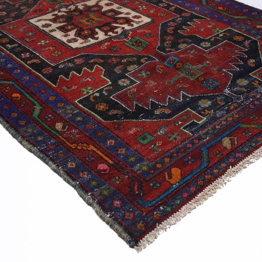 Vintage Persian Hamadan Rug with Modern Tribal Style For Sale 1