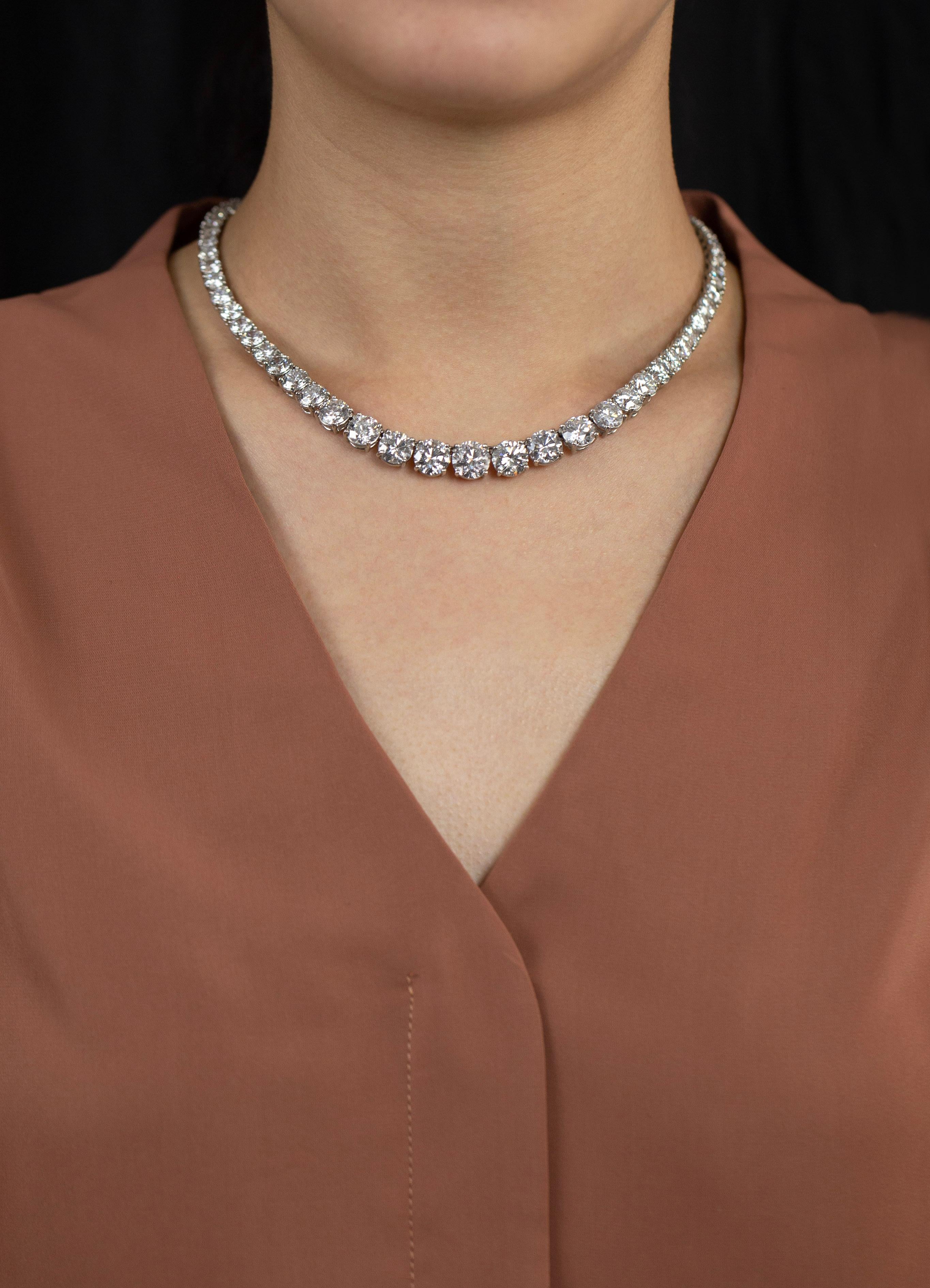 diamond tennis necklaces