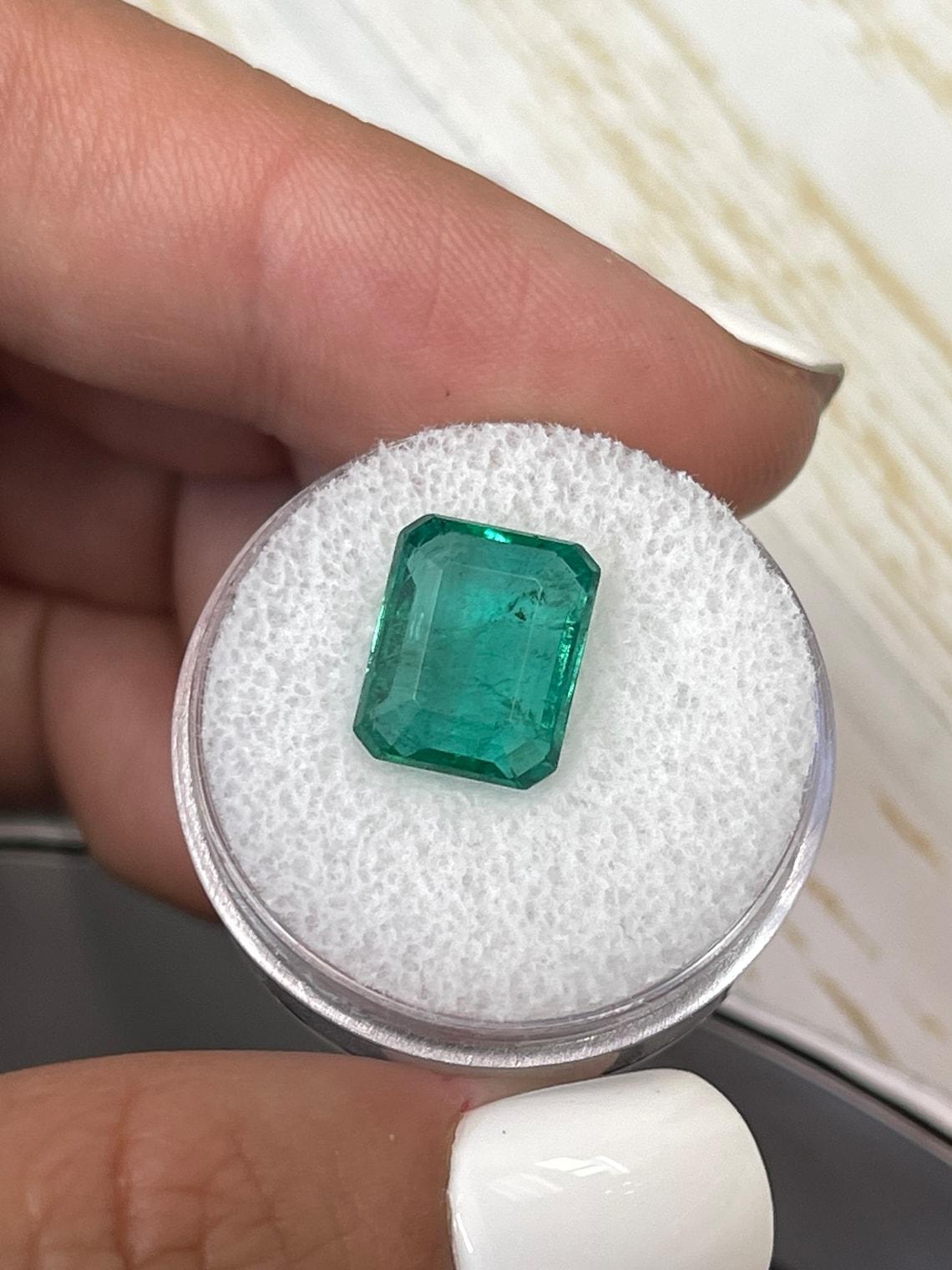 5,16 Karat 11,5x9 bläulich grüner sambischer Smaragd - Smaragdschliff Mai-Geburtsstein Edelstein im Zustand „Neu“ im Angebot in Jupiter, FL