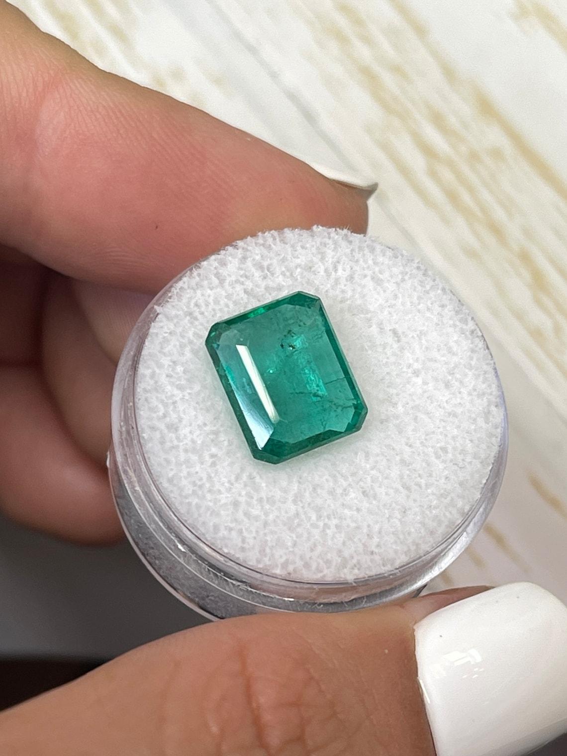 5,16 Karat 11,5x9 bläulich grüner sambischer Smaragd - Smaragdschliff Mai-Geburtsstein Edelstein Damen im Angebot