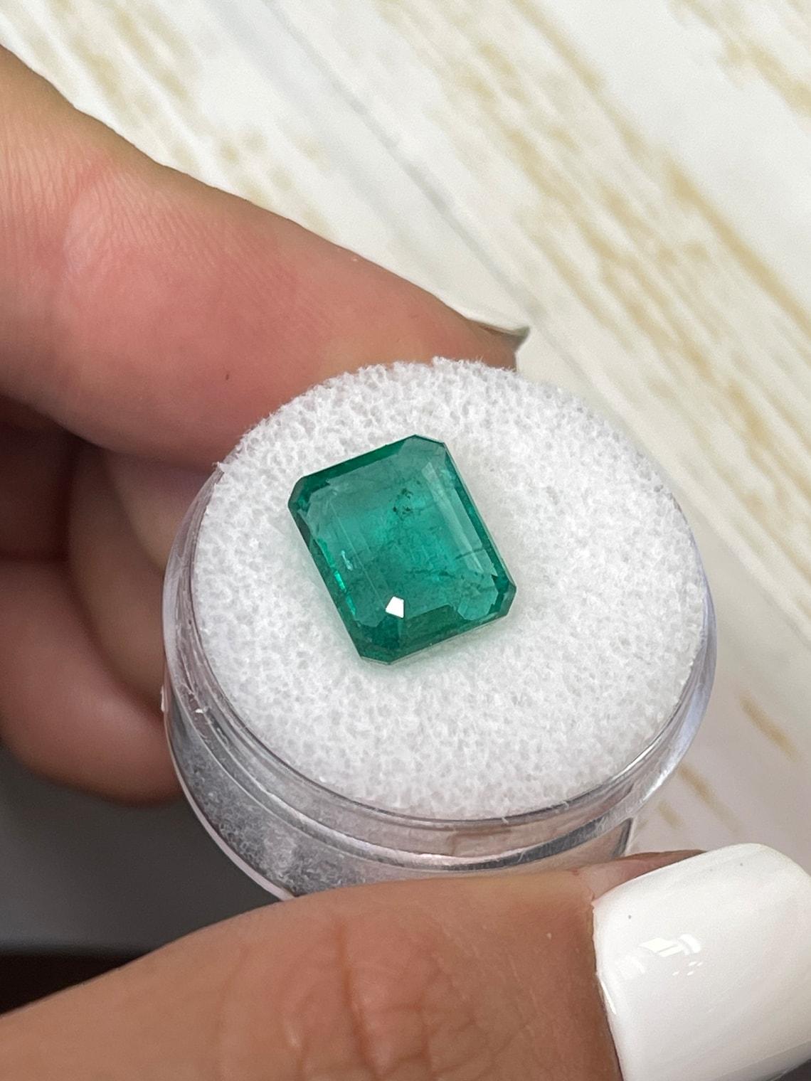 5,16 Karat 11,5x9 bläulich grüner sambischer Smaragd - Smaragdschliff Mai-Geburtsstein Edelstein im Angebot 1
