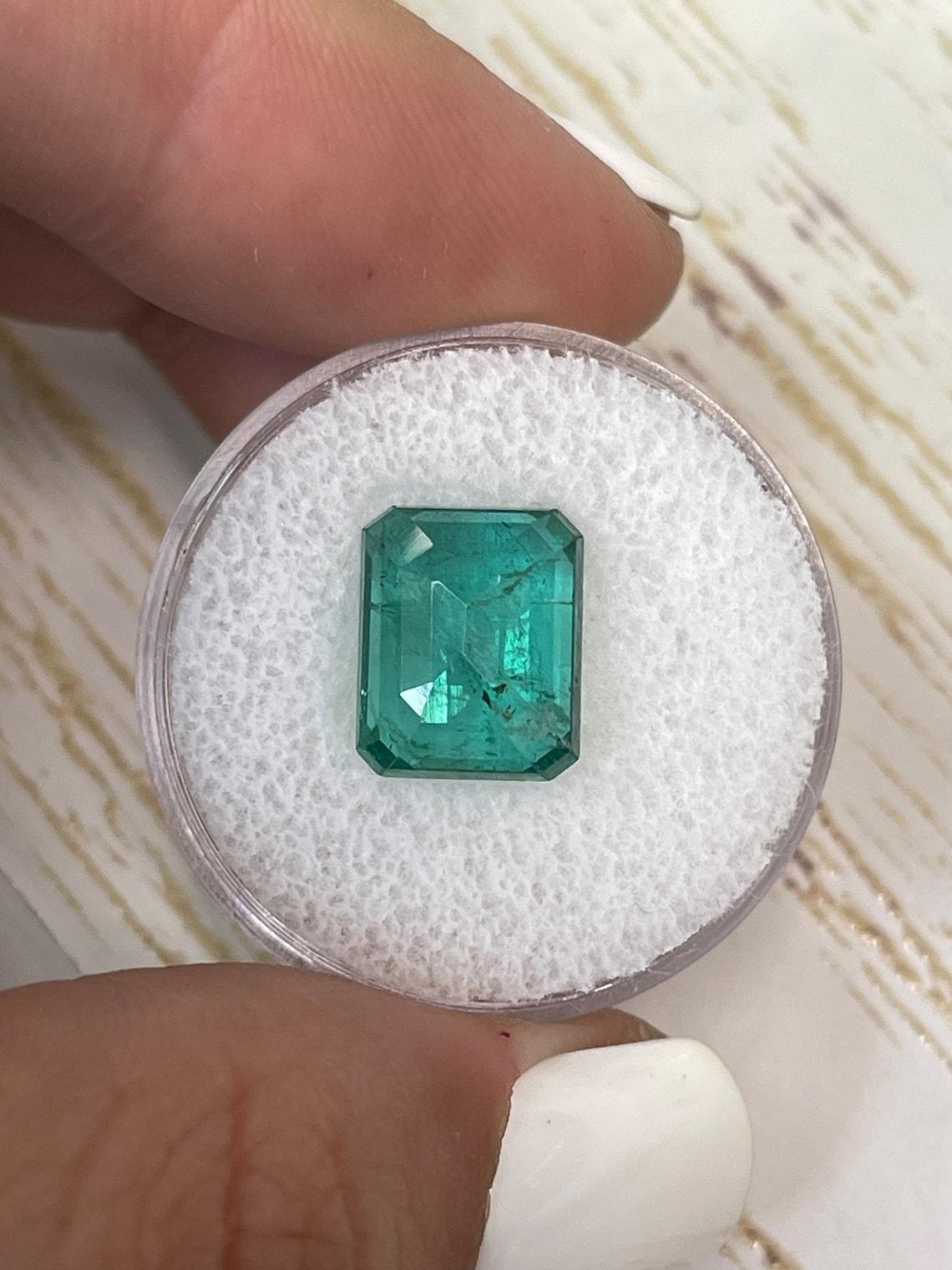 5,16 Karat 11,5x9 bläulich grüner sambischer Smaragd - Smaragdschliff Mai-Geburtsstein Edelstein im Angebot 2