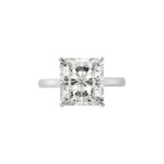 5.16 Carat Radiant Diamond Ring Brilliant White 18K Gold Heirloom-Worthy Glow
