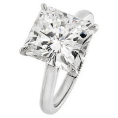 5.16 Carat Radiant Diamond Ring Brilliant White 18K Gold Heirloom-Worthy Glow