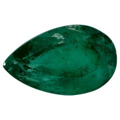 Gema suelta de pera esmeralda de 5.16 qt