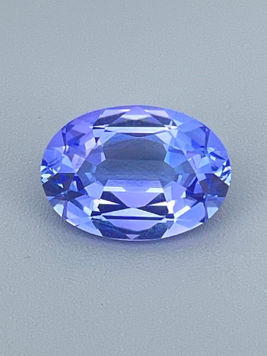 5,16 Ct AIG zertifiziert Präzisionsschliff unerhitzt Tansanit Zoisit Schleife sauber im Angebot 5