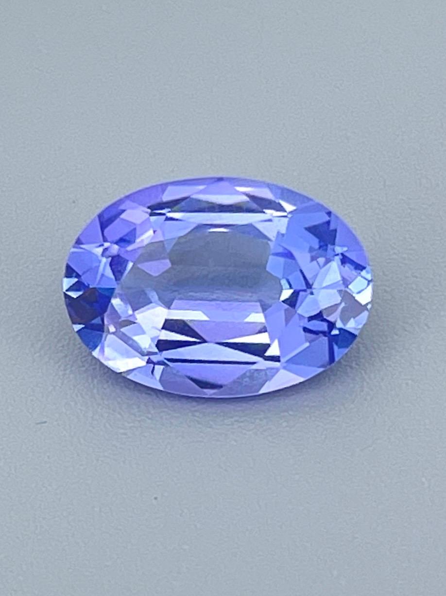 5,16 Ct AIG zertifiziert Präzisionsschliff unerhitzt Tansanit Zoisit Schleife sauber im Angebot 6