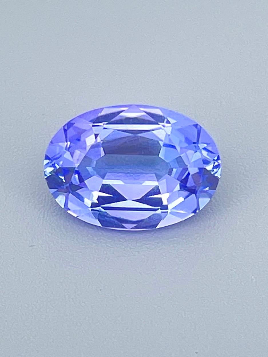 5,16 Ct AIG zertifiziert Präzisionsschliff unerhitzt Tansanit Zoisit Schleife sauber im Angebot 4