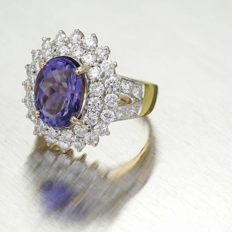 purple cocktail ring