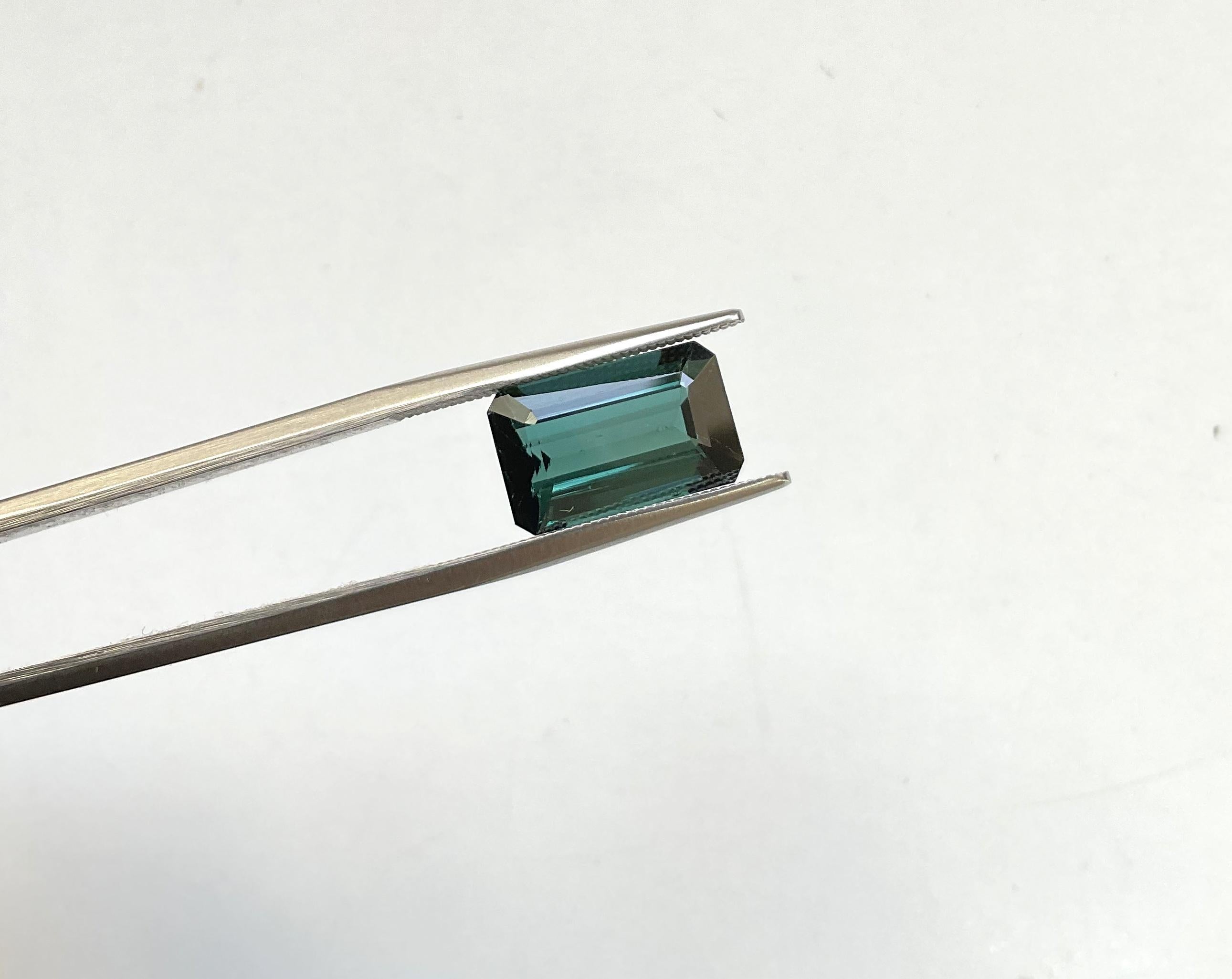 5.17 Karat grüner Turmalin achteckig facettiert geschliffener Stein Top Qualität Natürlicher Edelstein im Zustand „Neu“ im Angebot in Jaipur, RJ