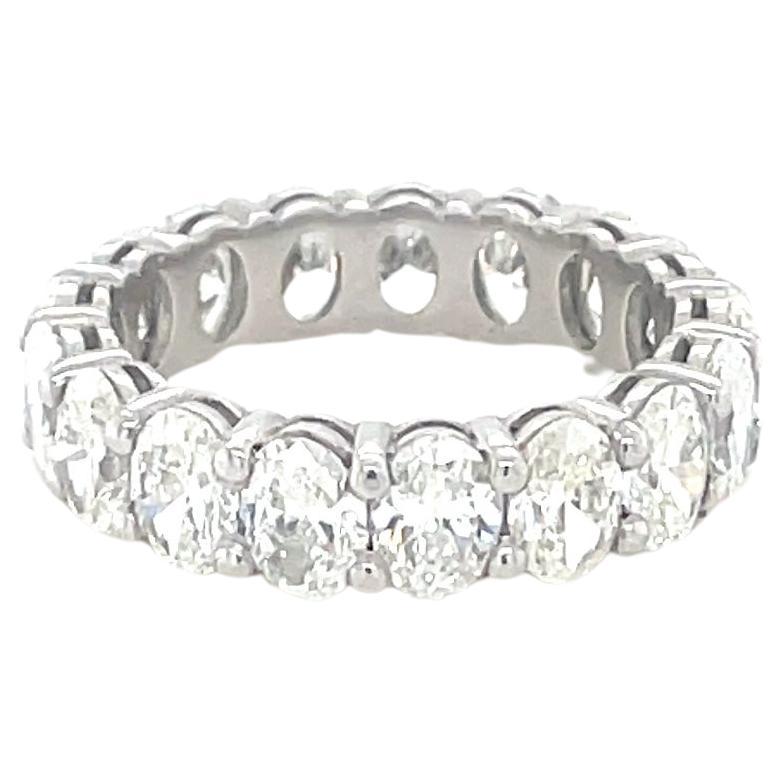 5.18 Carat Oval Diamond Eternity Band