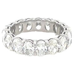 5.18 Carat Oval Diamond Eternity Band