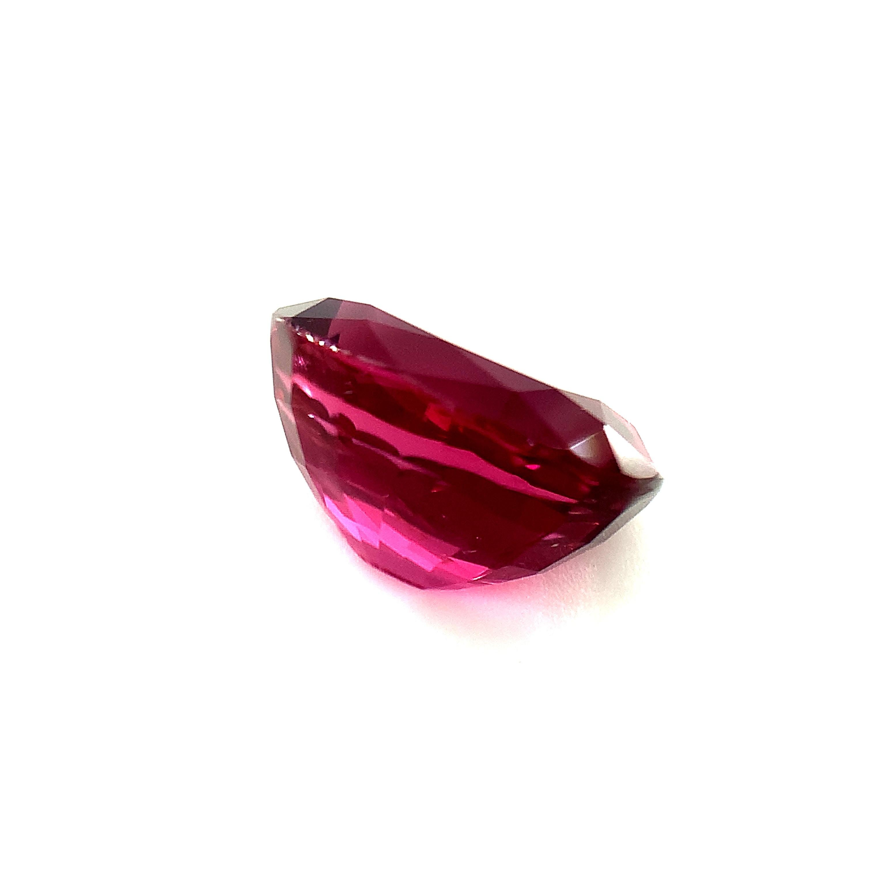 Artisan Unheated 5.18 Carat Purple Pink Spinel, Loose Gemstone, GIA Certified