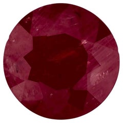 Used 5.18 Ct Ruby Round Loose Gemstone