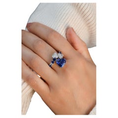 5.19 CT Sapphire Ring (Blue Color)