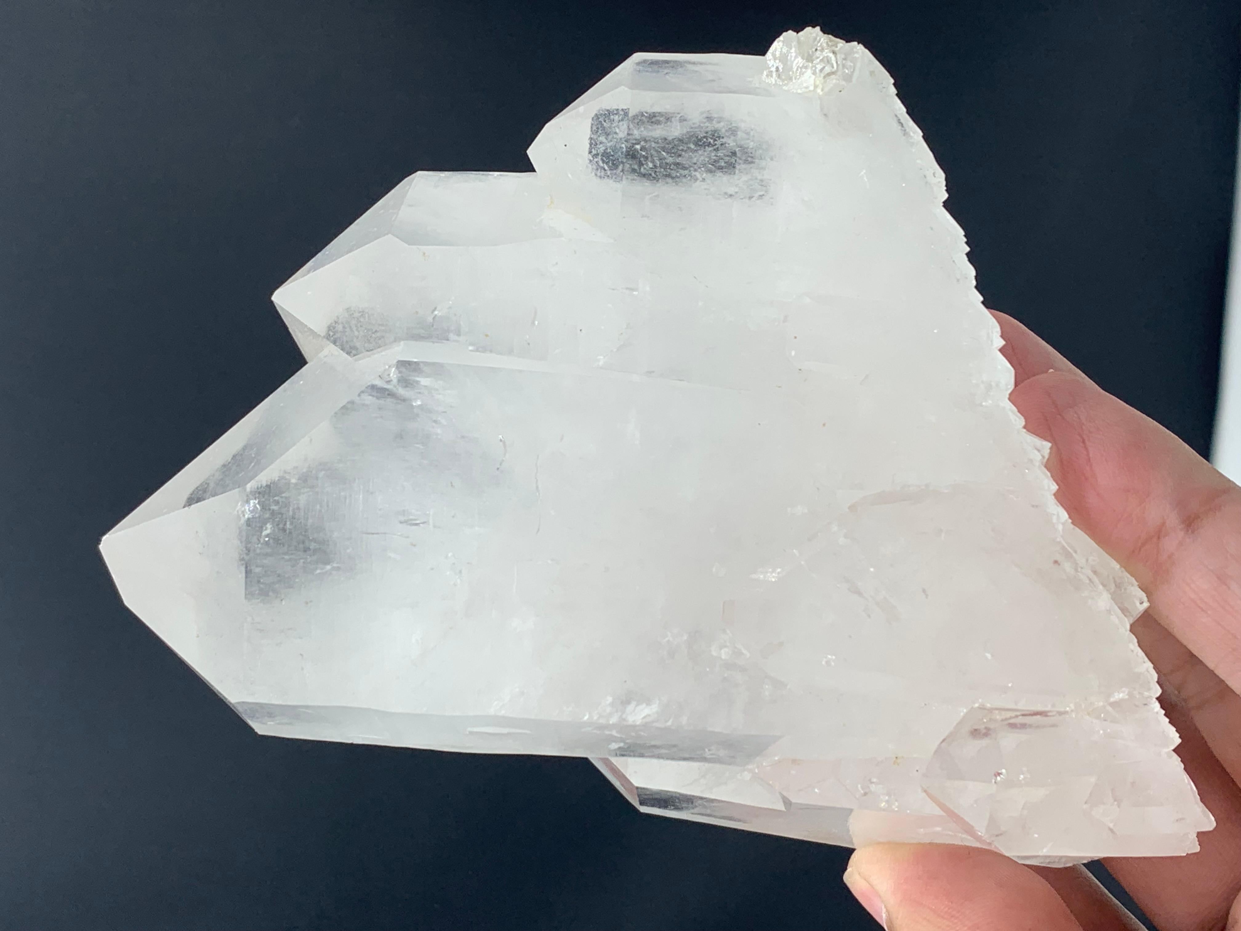 519.99 Gram Huge Quartz Specimen From Skardu, Pakistan 
Weight: 519.99 Gram
Dimension: 12.4 x 8.8 x 4.2 Cm
Origin: Skardu, Pakistan 

Quartz is one of the most common minerals in the Earth's crust. As a mineral name, quartz refers to a specific