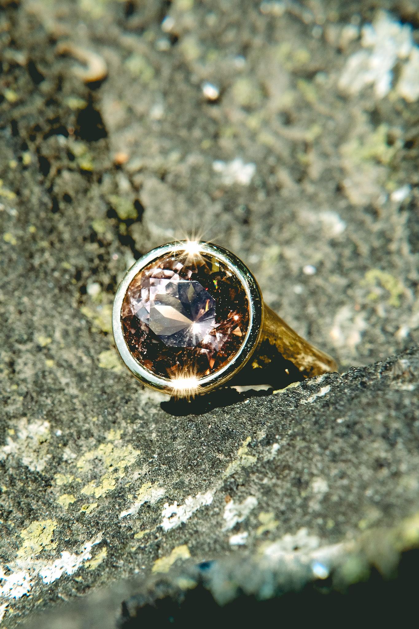 5.1ct Orange Tourmaline Bezel Ring-Round Cut-18KT Yellow Gold-GIA Certified-Rare For Sale 4