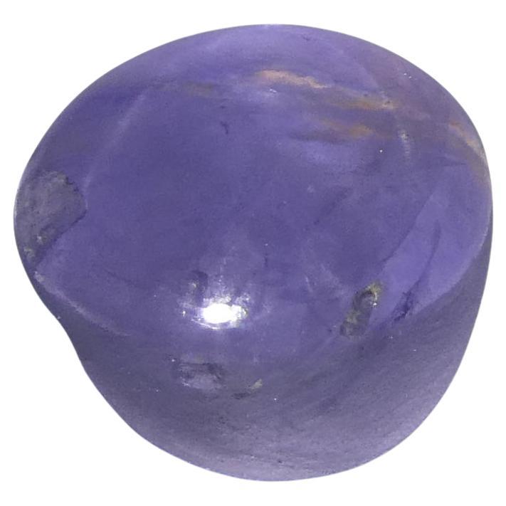 Oval Cut 5.1ct Oval Cabochon Blue Star Sapphire GIA Certified For Sale