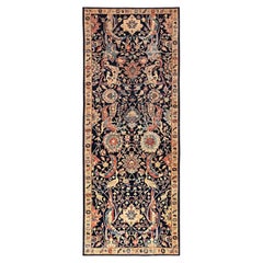 5
1 "x14
6" Azul Pavo Real Persa Diseño Hoja de Hoz Alfombra de Lana Anudada a Mano Corredera