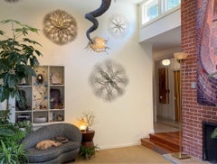 51"x51" Metal Wall Sculpture in Stainless Steel #695