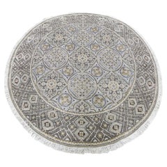 5
1"x5
1" Textured Wool
Silk Mughal Inspired Medallions Round Hand Knotted Rug 5
1"x5
1" Textured Wool
Silk Mughal Inspired Medallions Round Hand Knotted Rug