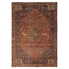 5
1"x7
2" Rust Orange Vintage Persian Shiraz Worn Down Hand Knotted Wool Rug 5
1"x7
2" Rust Orange Vintage Persian Shiraz Worn Down Hand Knotted Wool Rug