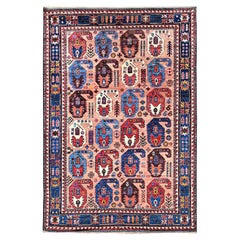 5
1"x7
3" Peach Color Caucasian Design Revival Hand Knotted Wool Oriental Rug