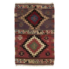 5.1x8.2 Ft 18th Century Antique Anatolian Karapinar Kilim