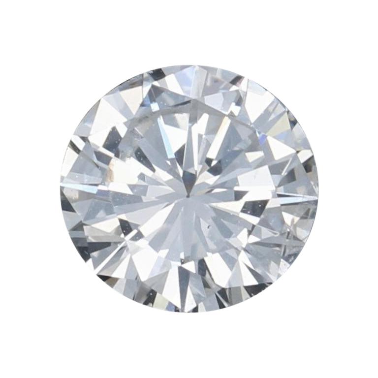 Solitaire en diamants non sertis de 0,52 carat, taille ronde brillant, certifié GIA I1 D en vente