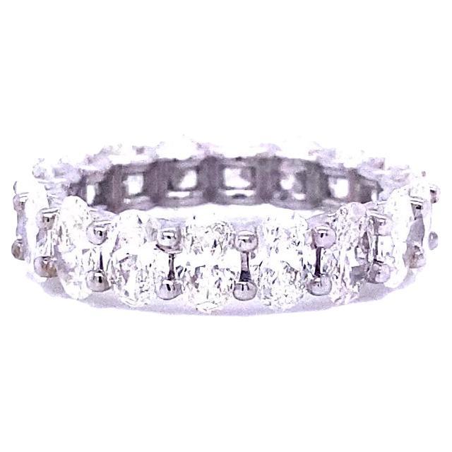 For Sale:  5.2 Carats Oval Shape Diamond Eternity Band