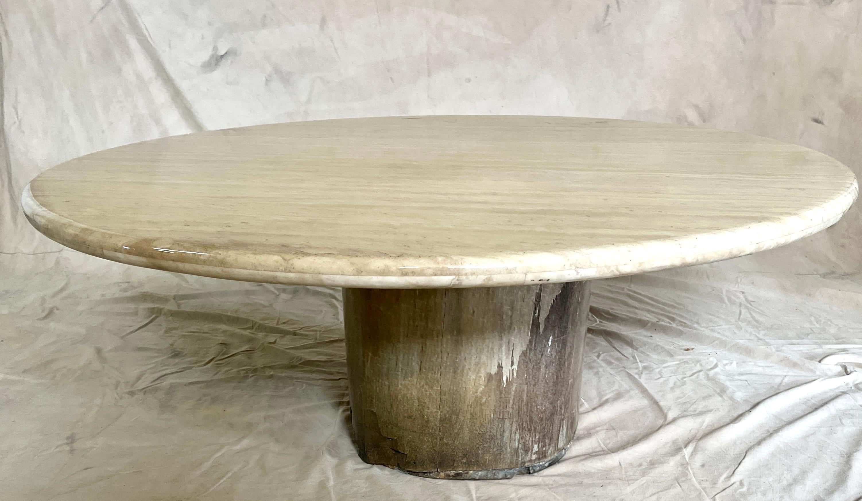 Mesa de cóctel con tapa de granito orgánico de 52