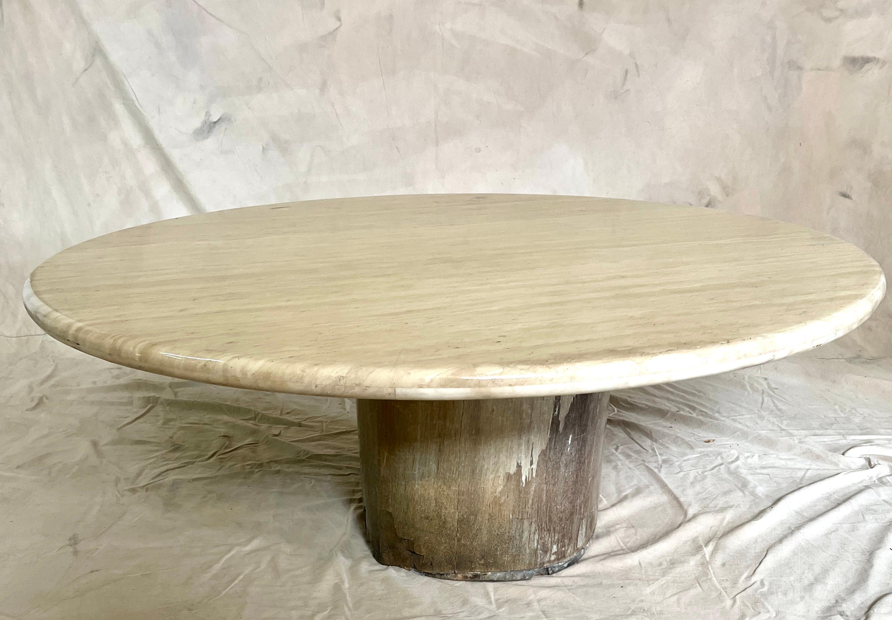 Mesa de cóctel con tapa de granito orgánico de 52