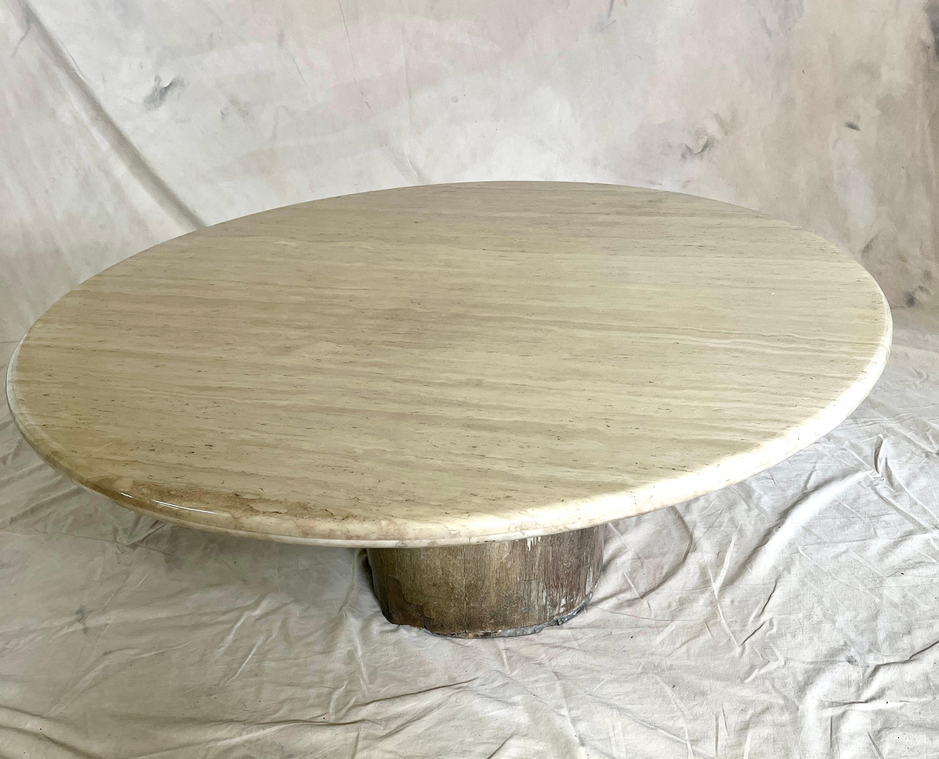 Mesa de cóctel con tapa de granito orgánico de 52