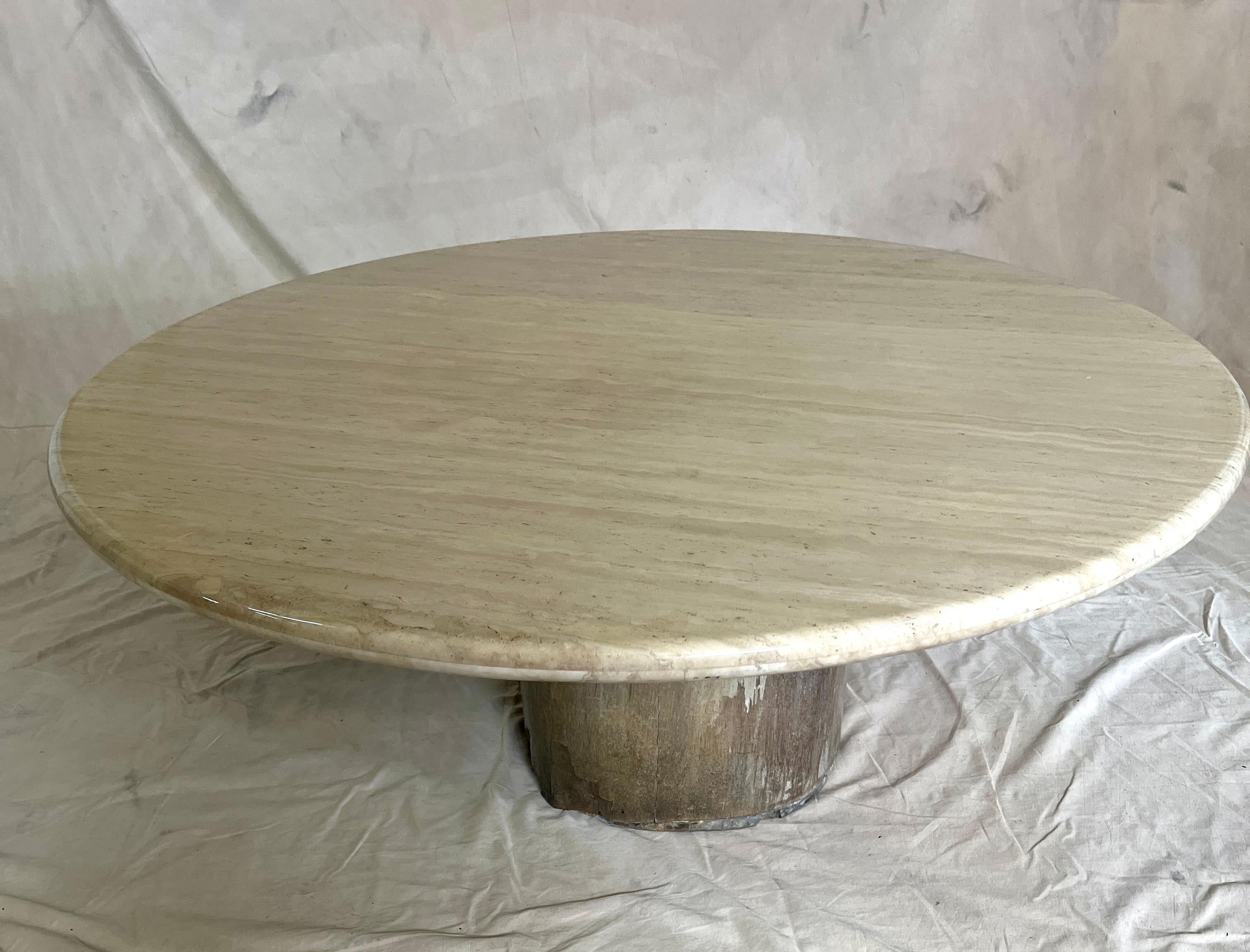 Mesa de cóctel con tapa de granito orgánico de 52