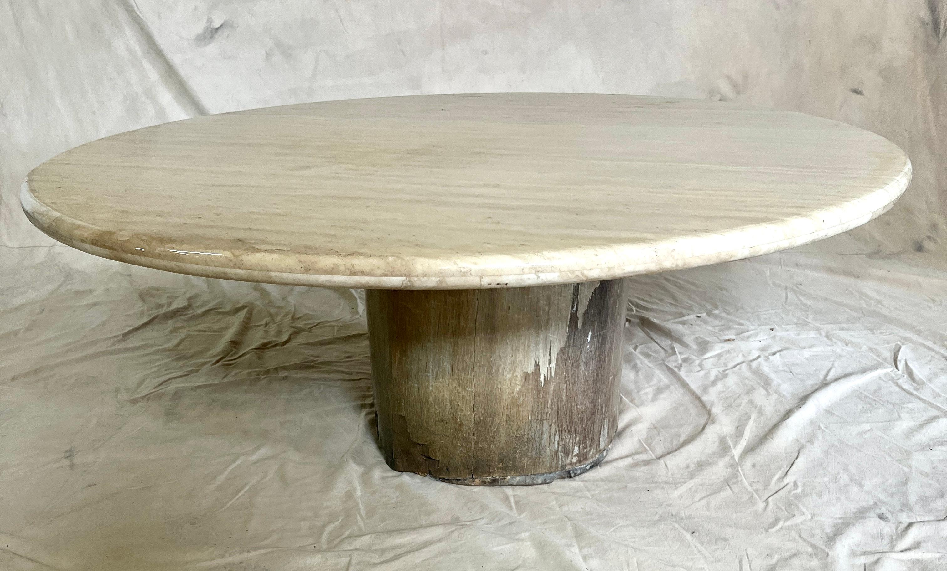 Mesa de cóctel con tapa de granito orgánico de 52