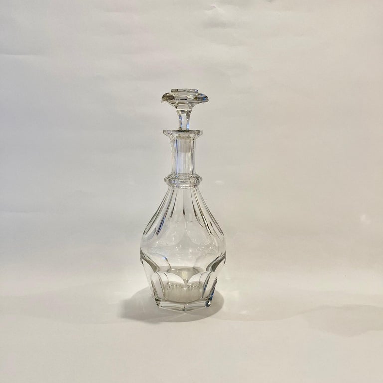 Art Deco 52 Piece Set of Baccarat Crystal Stemware and Decanters, Model Bourbon For Sale