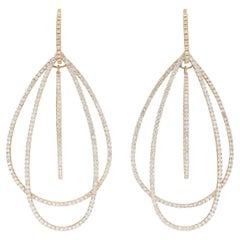 Orecchini pendenti con diamante da 5,20 carati