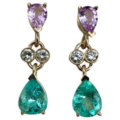 Emerald Chandelier Earrings