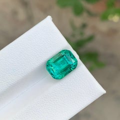 5.20 Karat Natürlicher Lose Blauer Grüner Turmalin Cushion Shape Edelstein