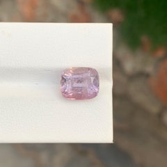 5.20 Carat Natural Loose Light Pink Tourmaline Cushion Shape Gemstone