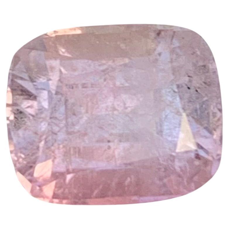 5.20 Carat Natural Loose Light Pink Tourmaline Cushion Shape Gemstone