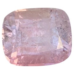 Gema natural suelta en forma de cojín de turmalina rosa claro de 5,20 quilates