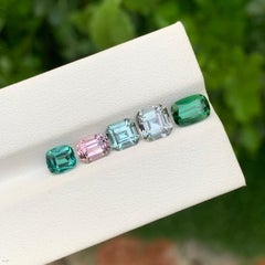 5.20 Carat Natural Loose Multi Colour Tourmaline Lot Gemstone For Jewellery
